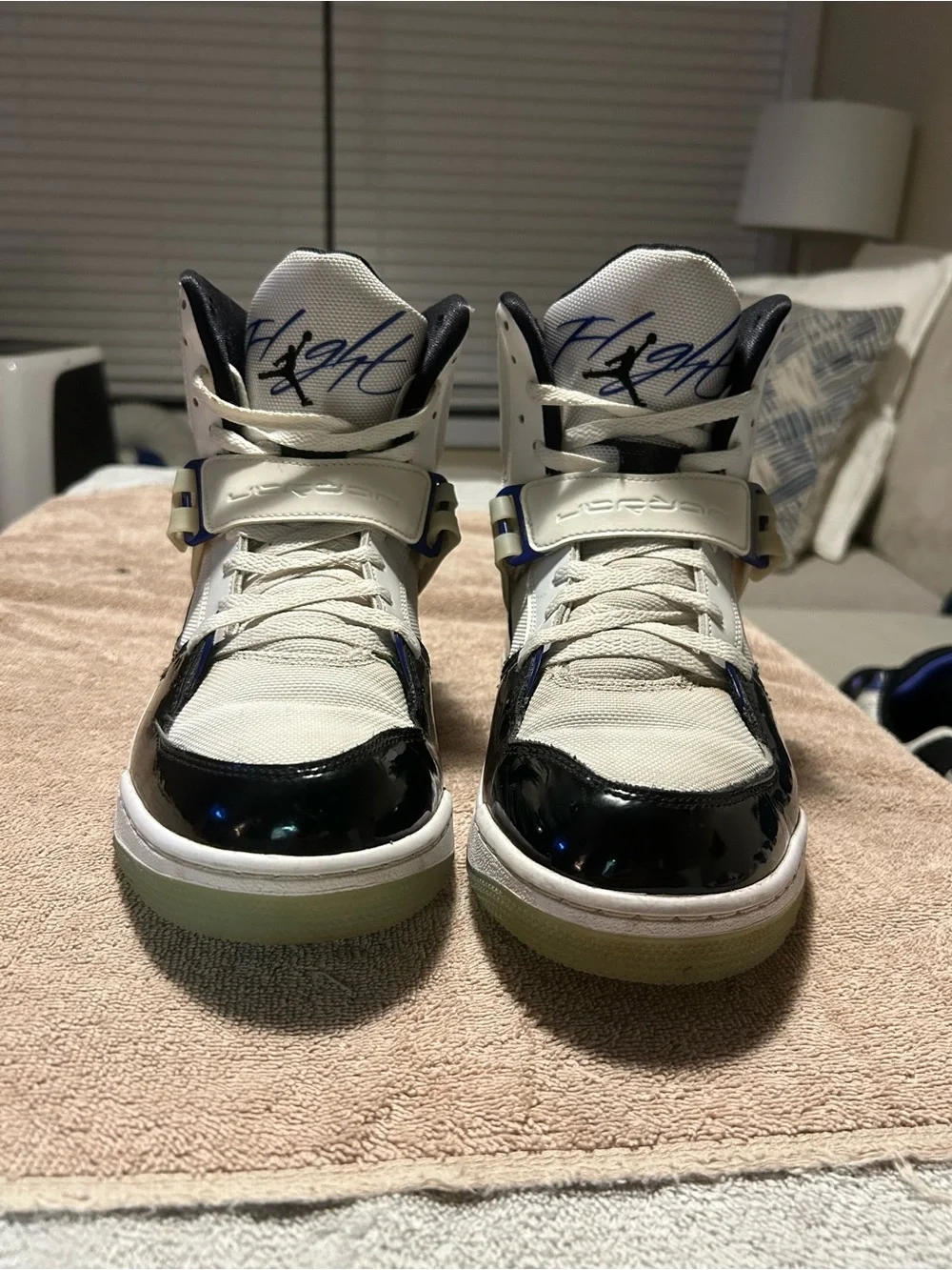 Nike Air Jordan Flight 45 High Mens Size-11 Concord Black White DC2571-100